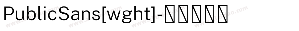 PublicSans[wght]字体转换